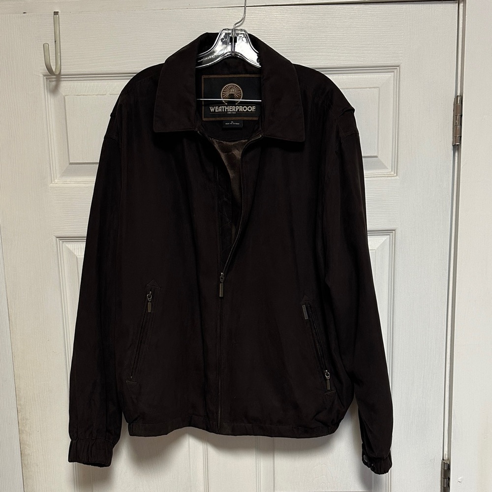Weatherproof Men's Dark Brown Windbreaker